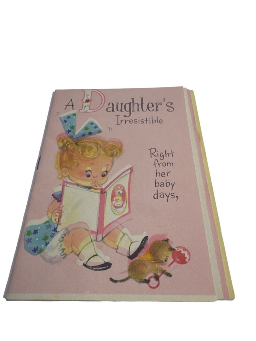 Greeting Card Daughters Irresistible Hallmark Nostalgia Cute Graphics Keepsake